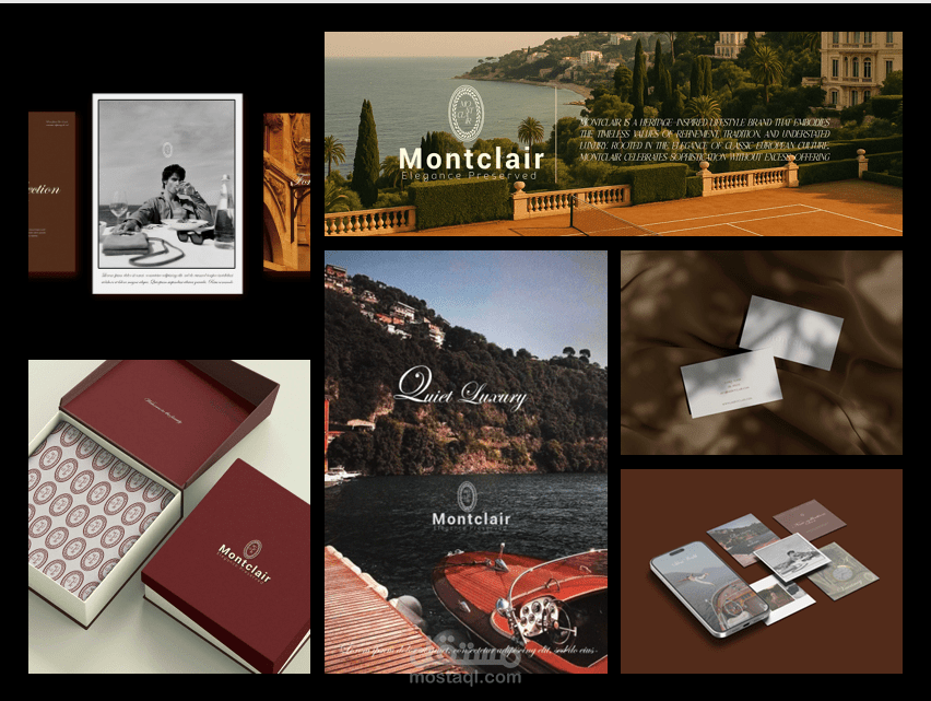 Brand guidelines for Old money Brand "Montclair"