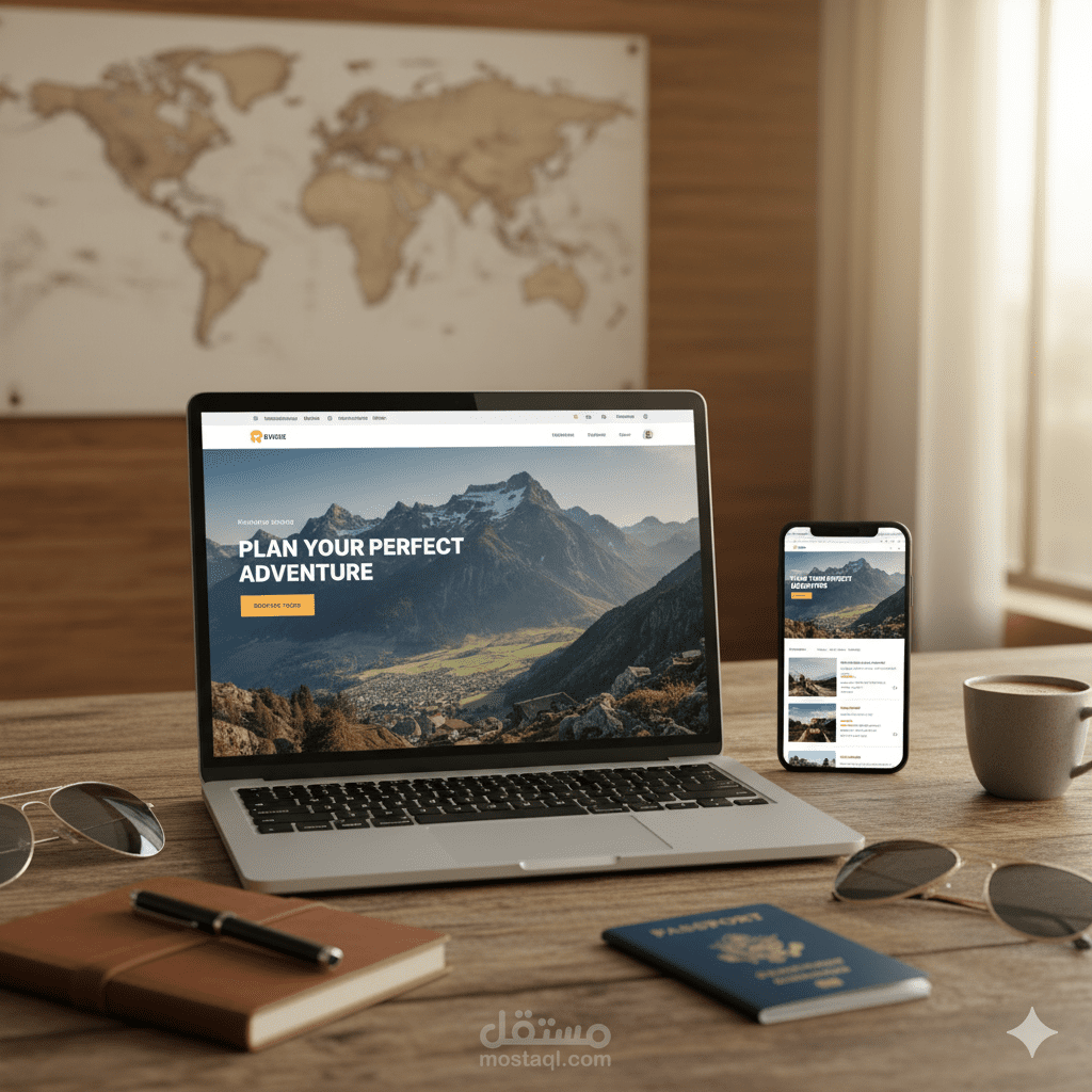 تصميم وتطوير صفحة هبوط (Landing Page) لشركة سياحية