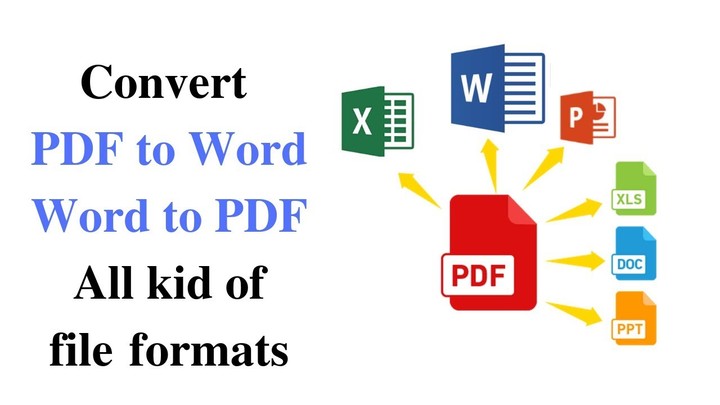 تحويل ملفات PDF أو صور إلى ملفات إكسل ، وورد