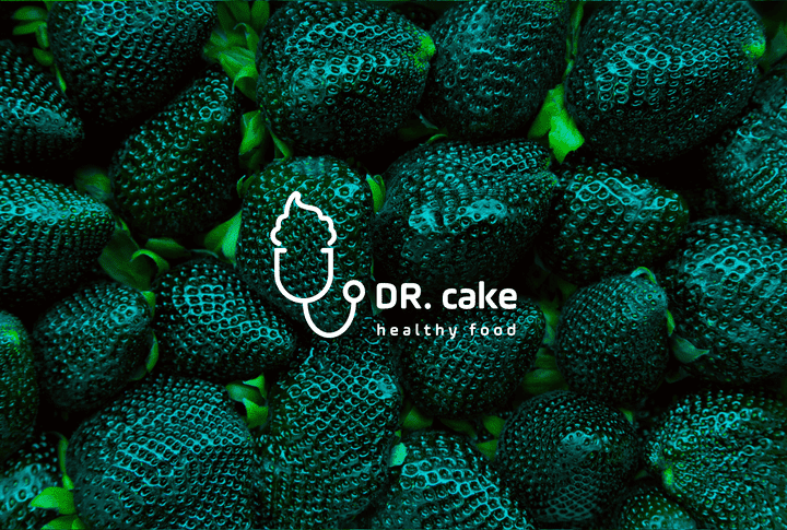 DR. cake logo identity