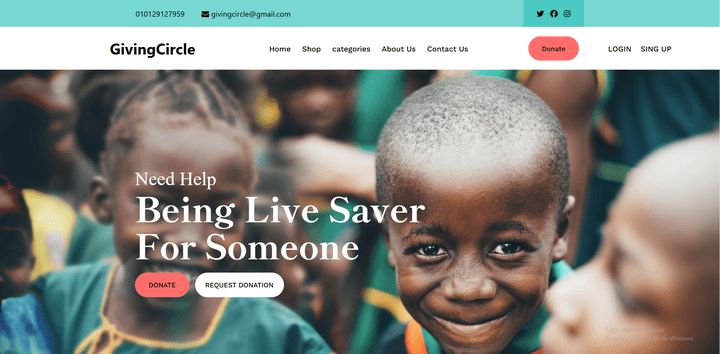 GivingCircle (donaition web)