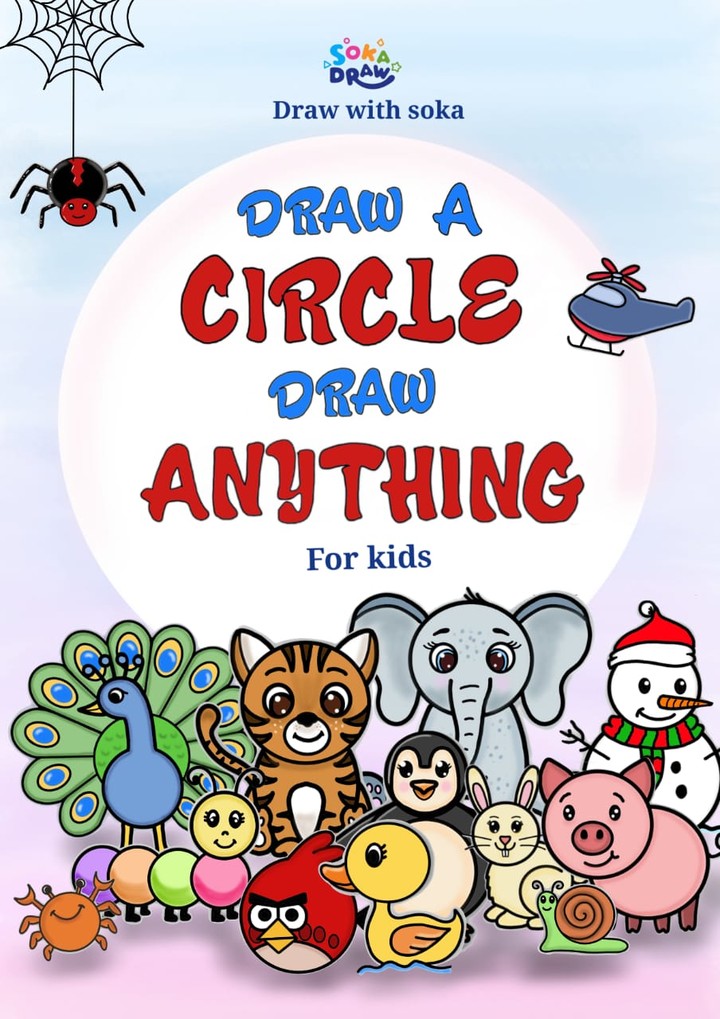 تصميم كتاب ( Draw A Circle Draw Anything )