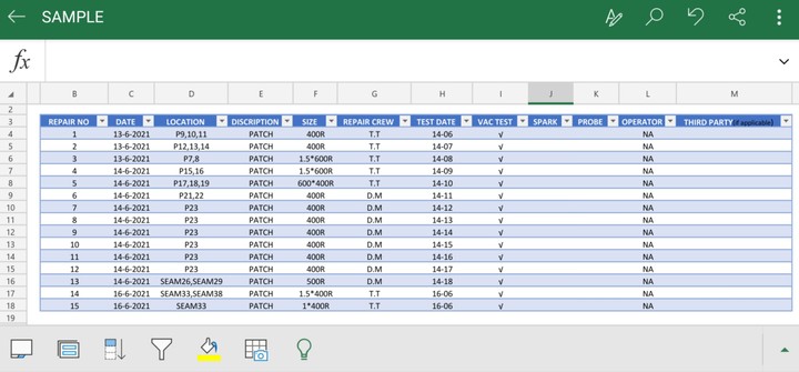 Microsoft Excel