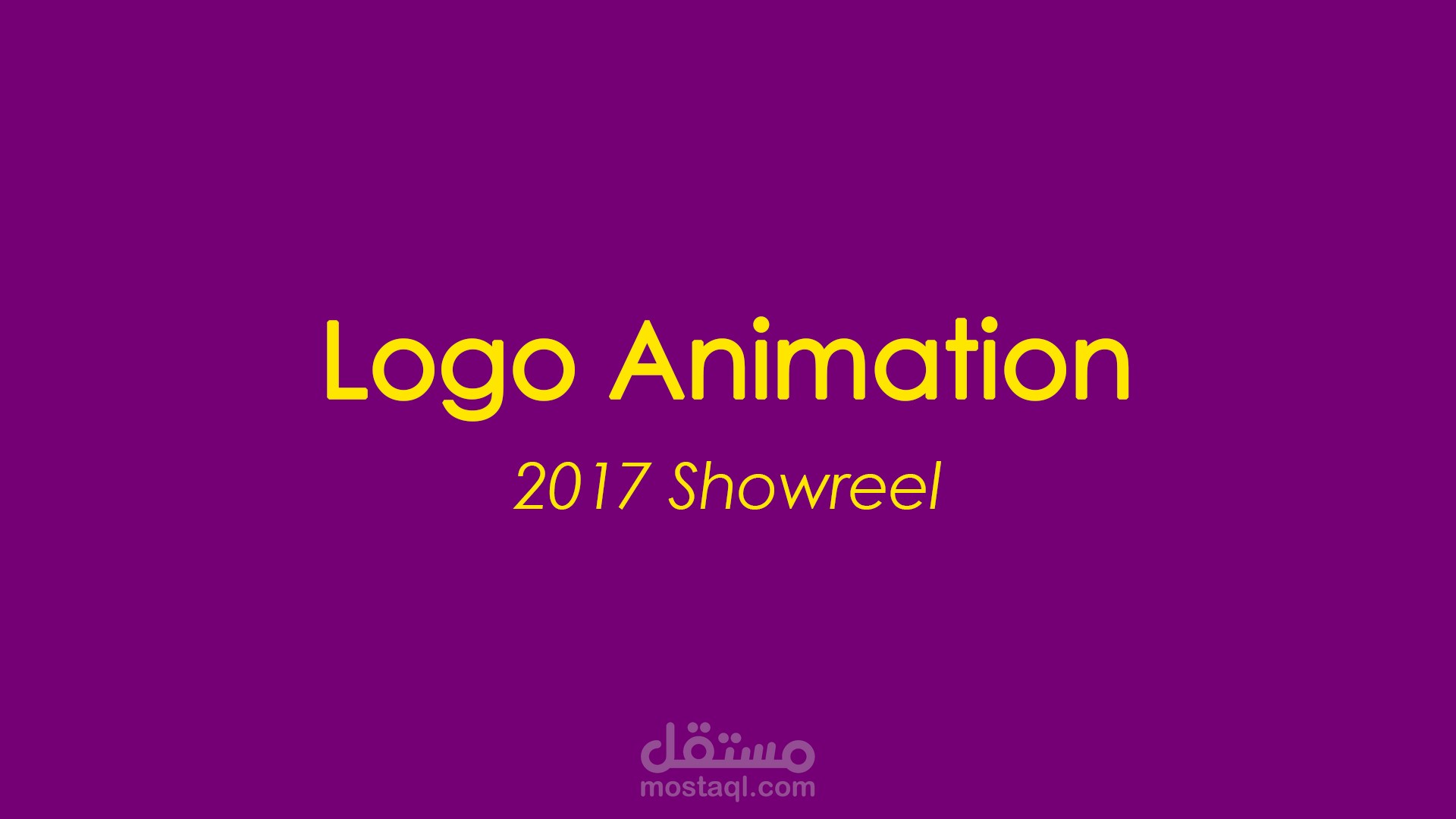 مجموعة من Logo Animation