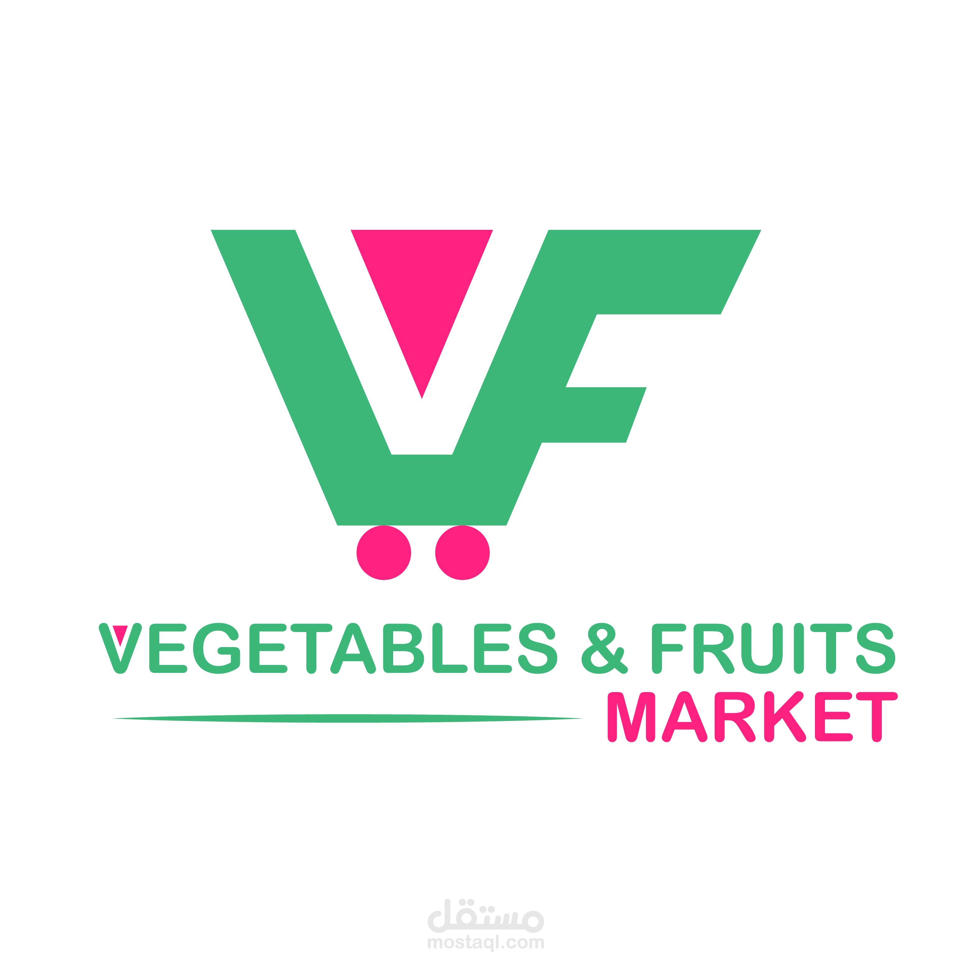 تصميم شعار احترافي لمتجر Vegetables & Fruits Market