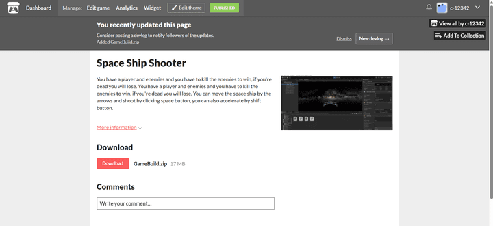Space ship game