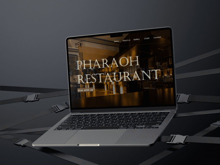 pharaoh restaurant landing page