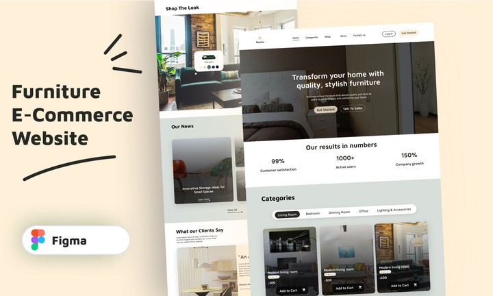 Furniture E-Commerce Web design