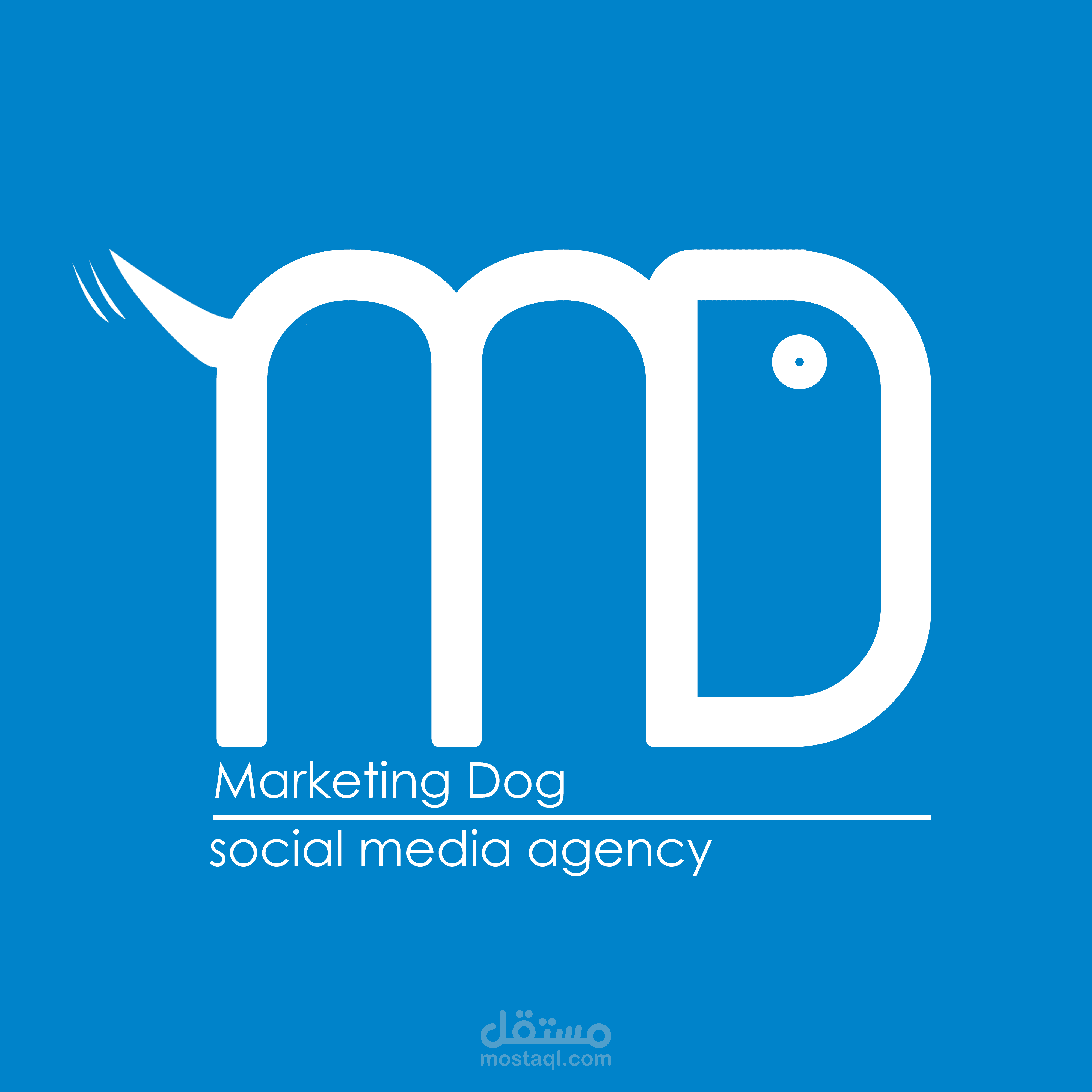 تصميم شعار Marketing Dog مستقل