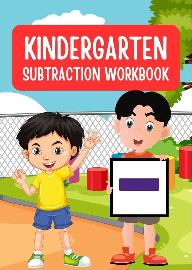 Fun and Colorful Kindergarten Subtraction Math Worksheet