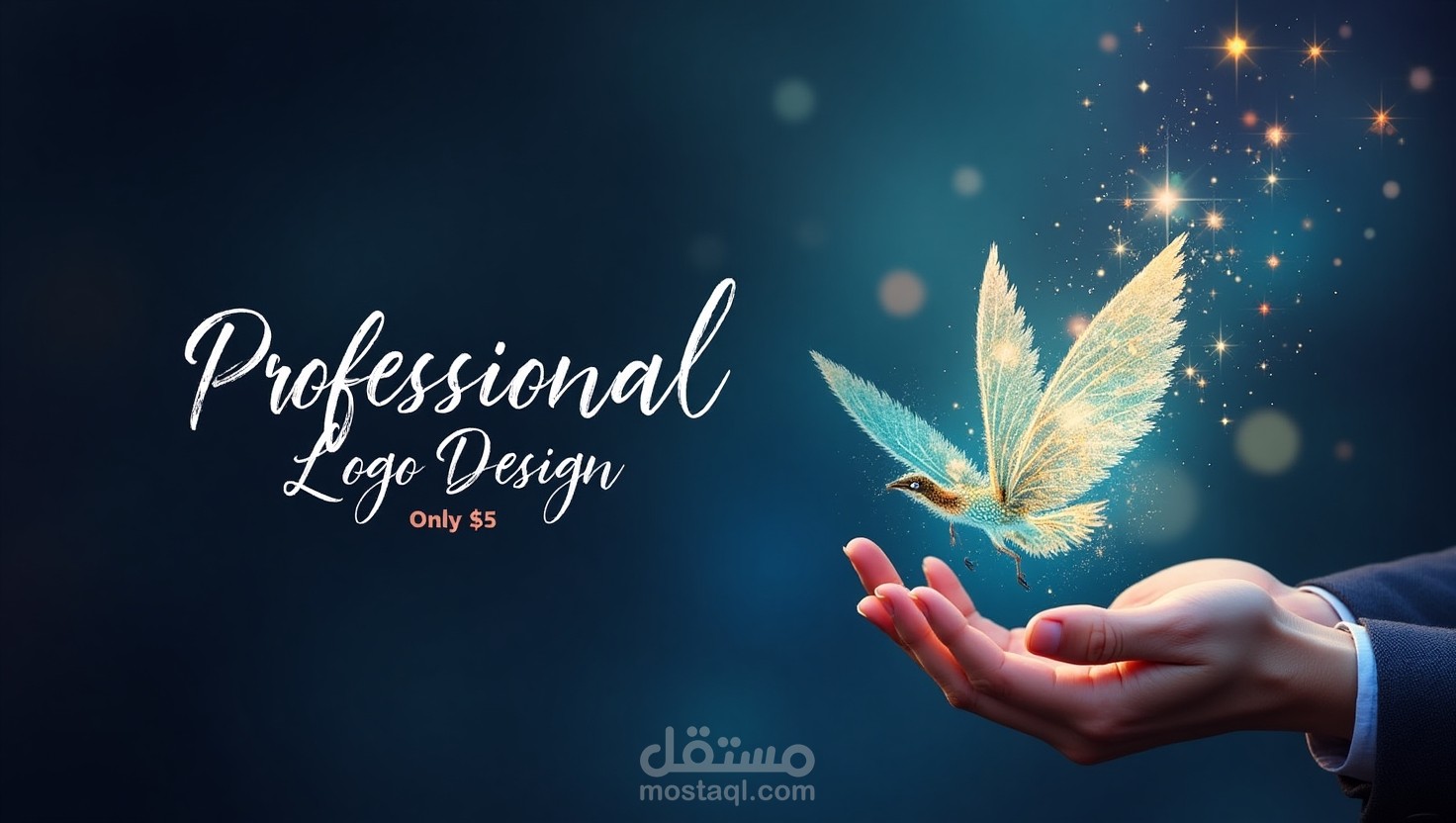 تصميم شعار نصي