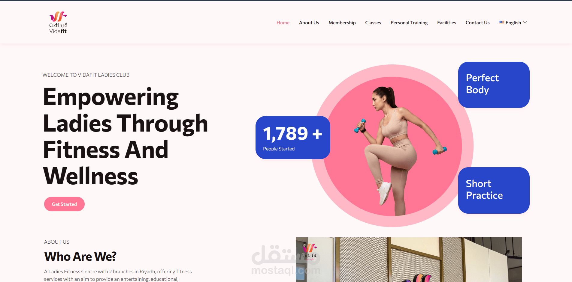 تطوير موقع Joomla احترافي بـ WordPress – مثال: Vidafit