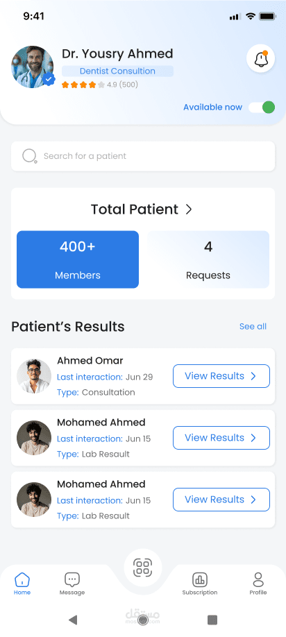 Healink – تطبيق إدارة المواعيد الطبية