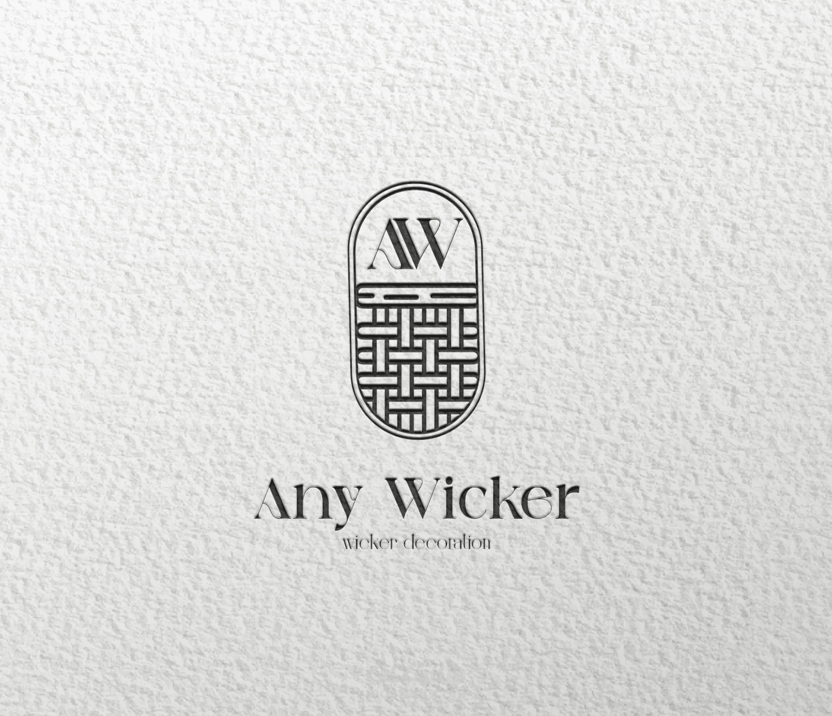 any wicker logo design