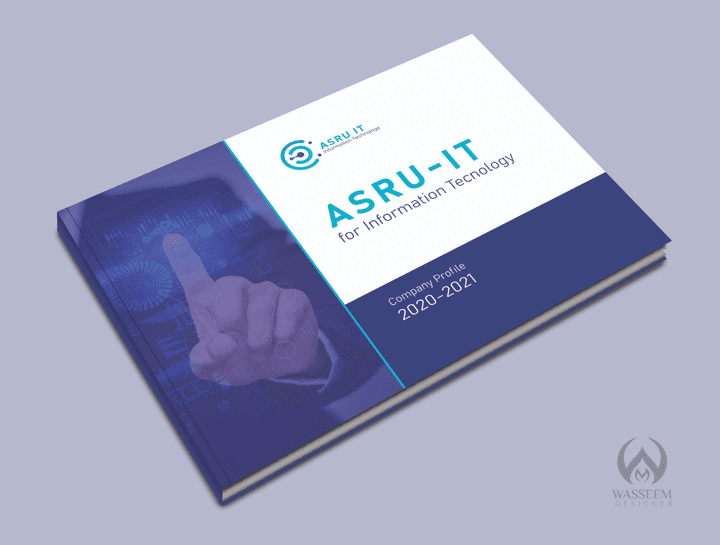 تصميم بروفايل عصري - ASRU IT Company Profile