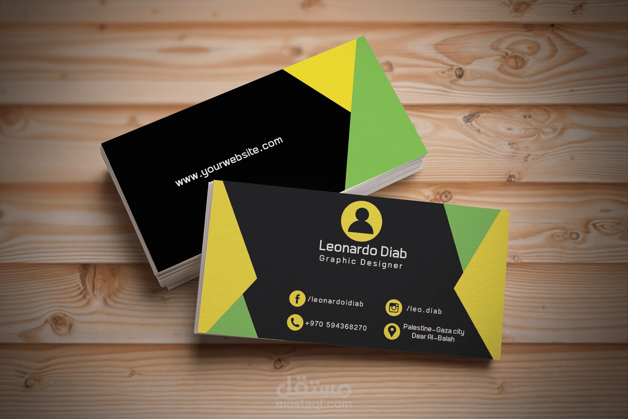 تصميم الكروت الشخصية Business card