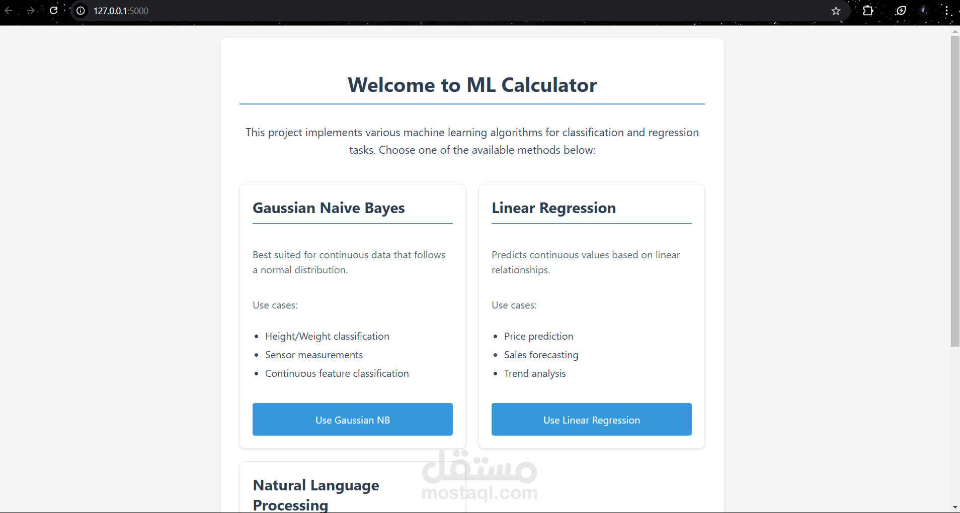 مودل تعليم آلي لحساب معادلات رياضيه معقده (Natural Language Processing, Linear Regression, Gaussian Naive Bayes)