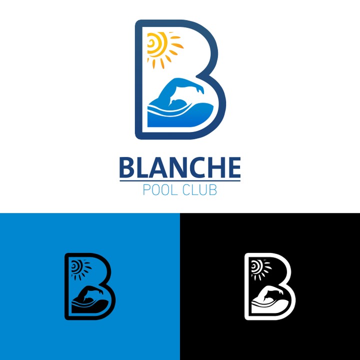 شعار شركة BLANCHE |POOL CLUB