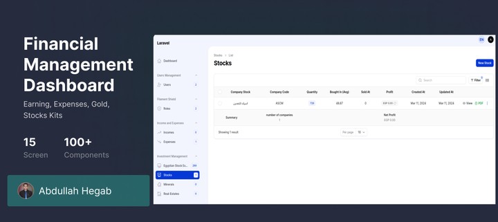 Financial Management Dashboard