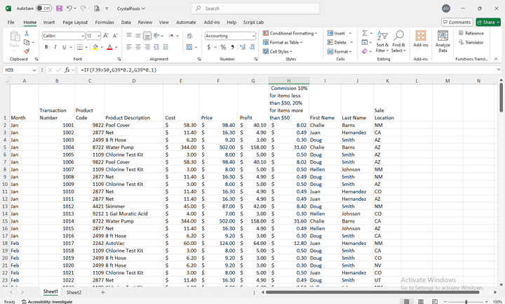 Sales Database