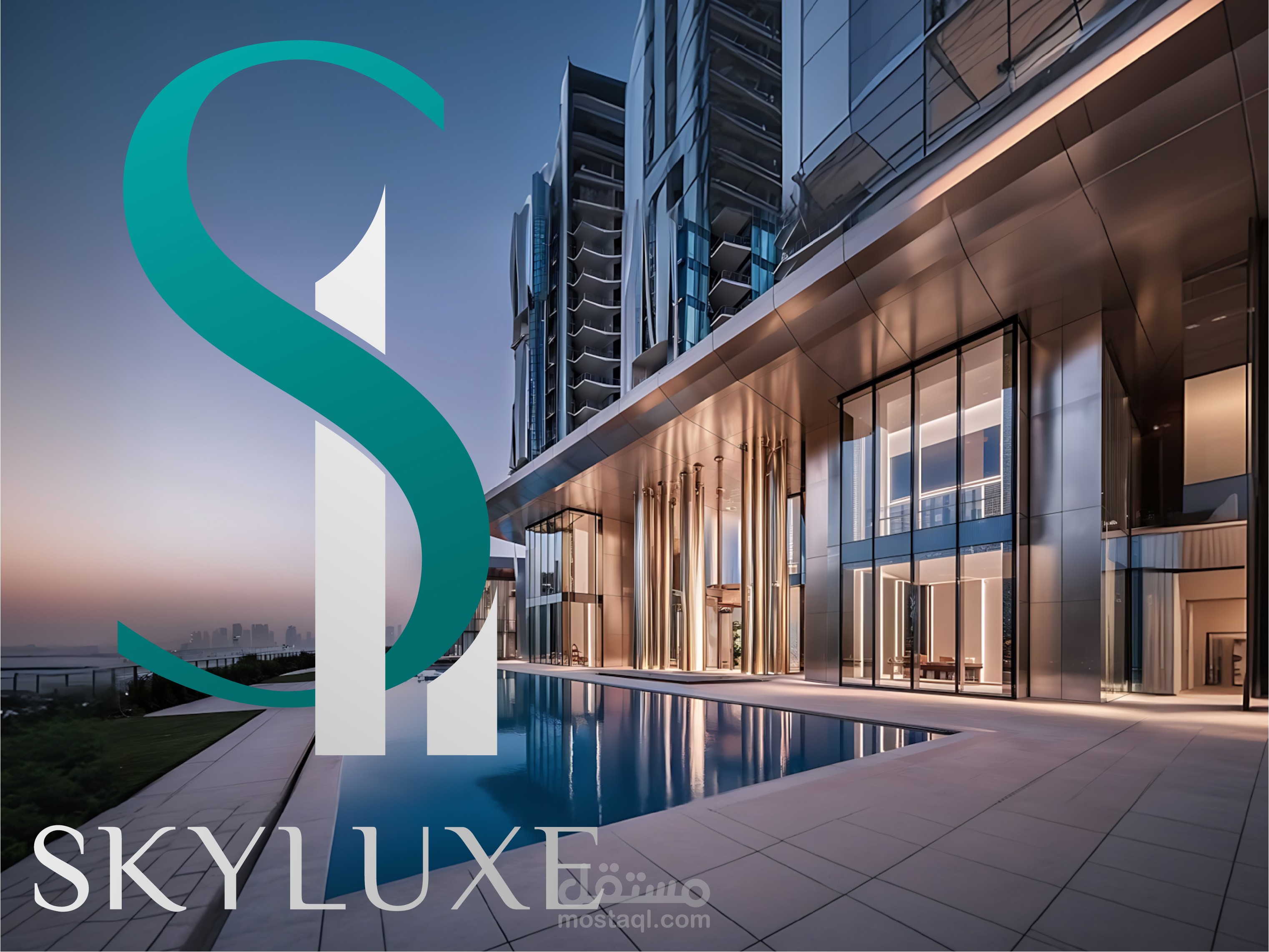 SKYLUXE : هوية بصرية لشركة عقارية فاخرة