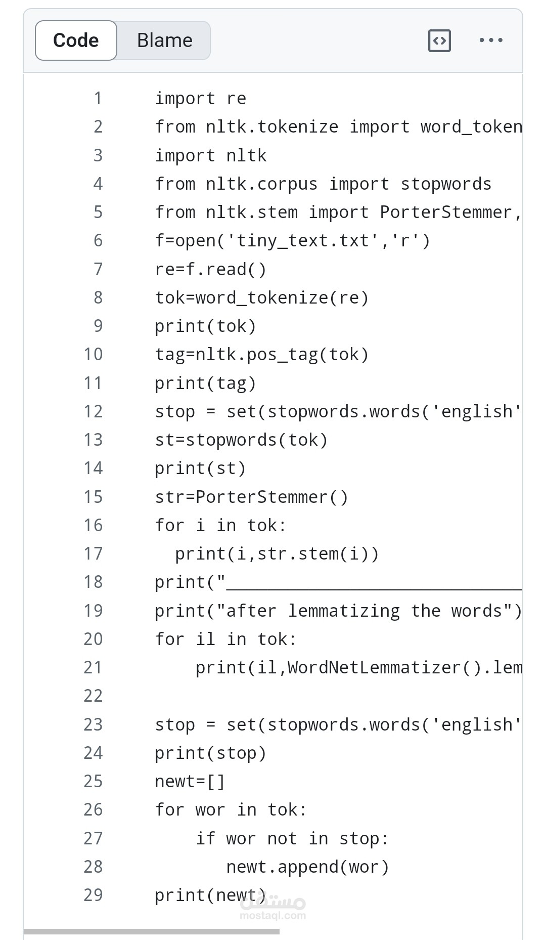 Natural language processing