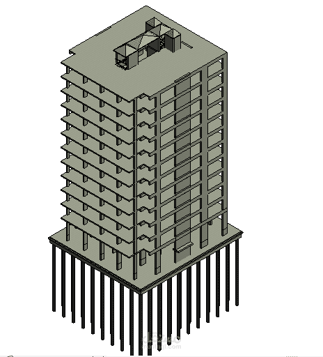 Design ARCH & STRU. SYSTEM of high rise consist from 14 floor