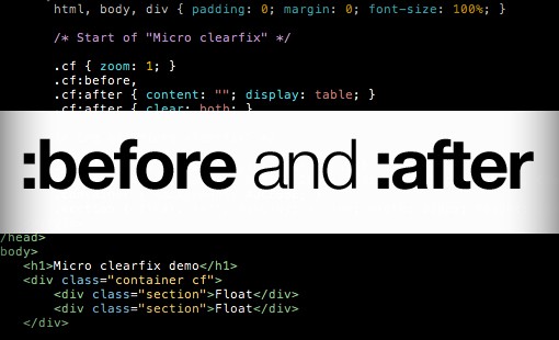 شرح العناصر الوهمية before - after في لغة الـ Css