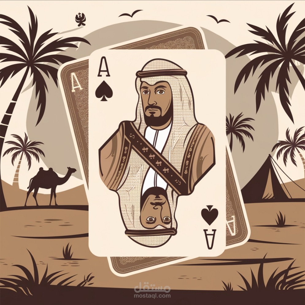 تصميم  " البلوت _  الطرنيب بالطابع السعودي"