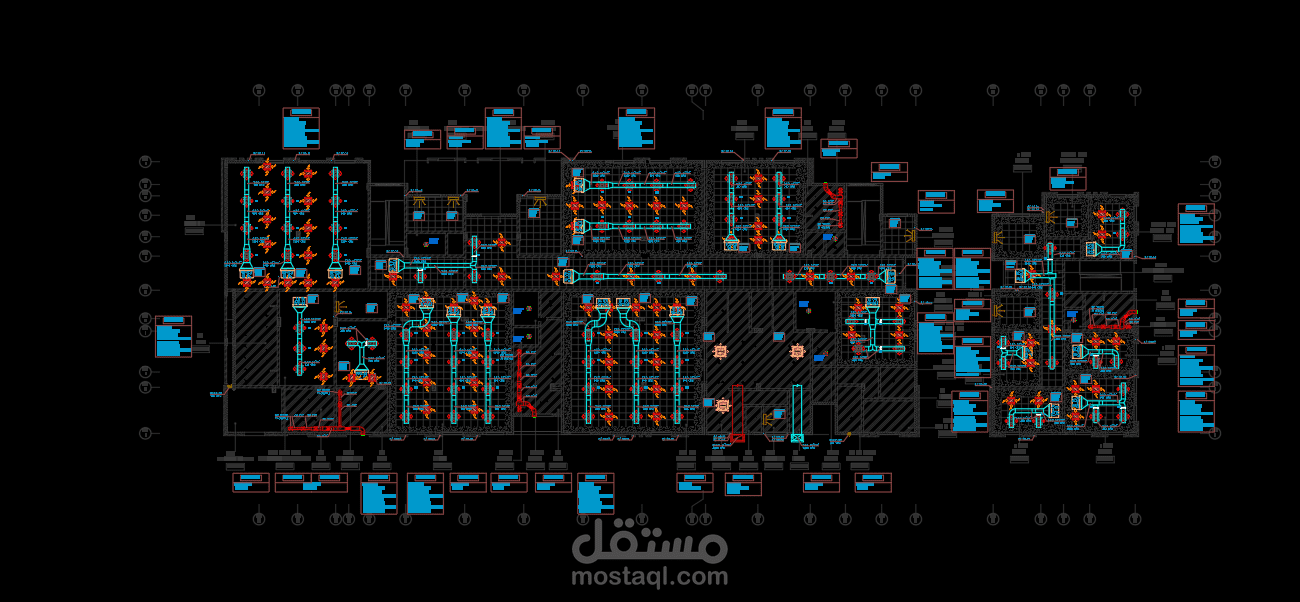 Design HVAC&PLUMBING for OFFICERS BULDING for nataion gaurd of saudi arabia