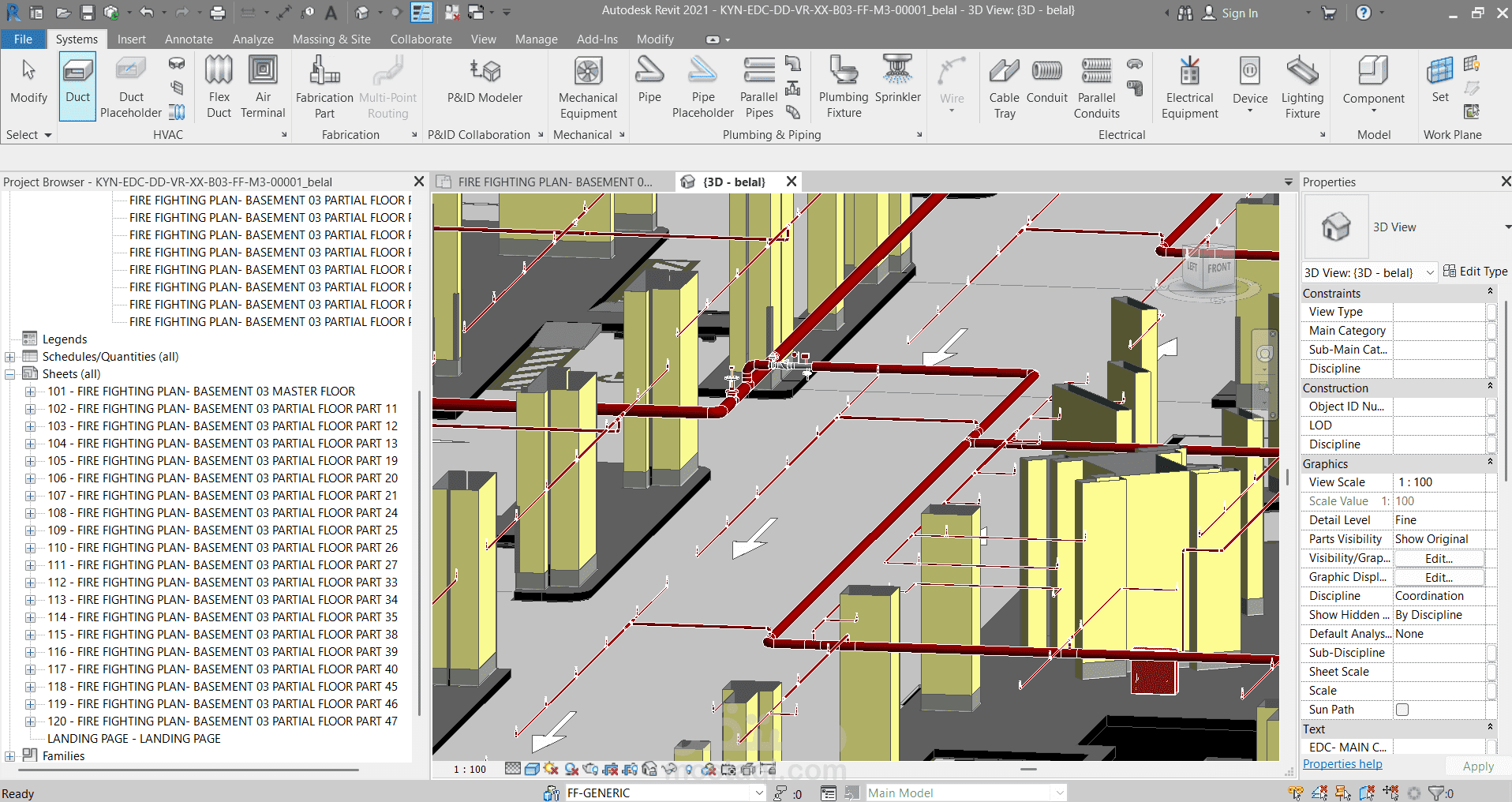 kyanat bassement parking for 40 adminstration bulding