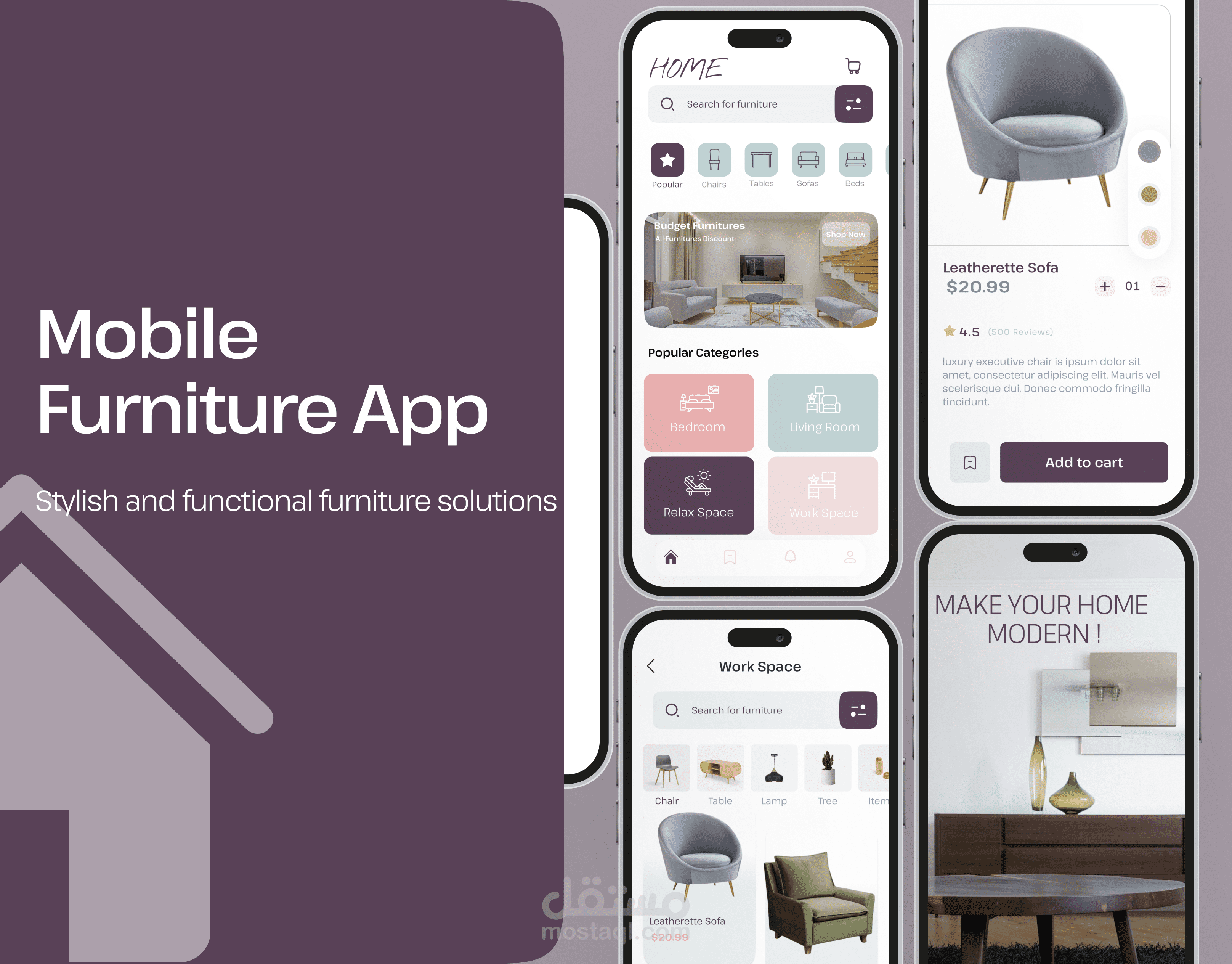 Furniture Mobile App Design