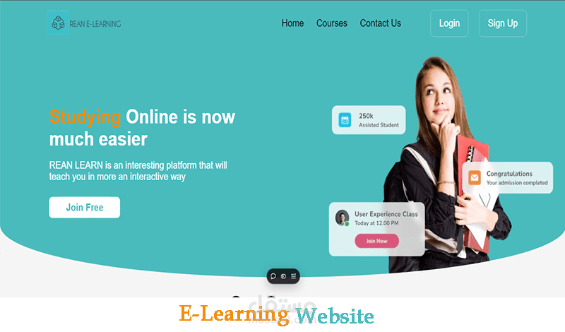 تطوير منصة تعليم إلكتروني متكاملة باستخدام React.js