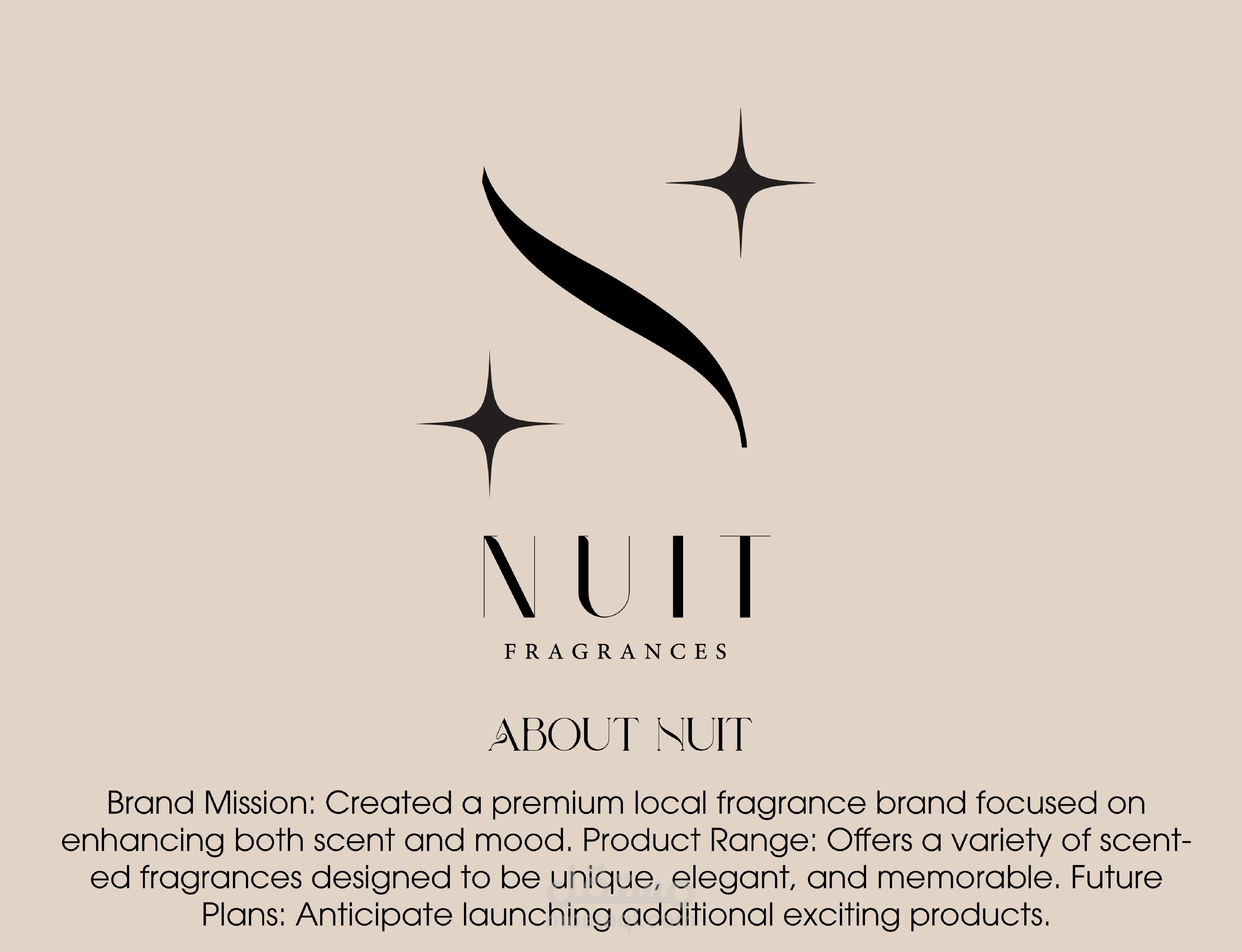 nuit fragrances branding and social media design