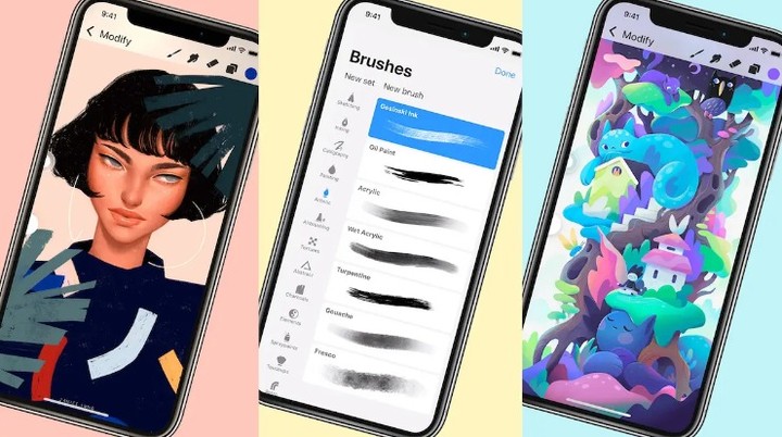 مقال لموقع أراجيك "أجمل اللوحات الفنية باستخدام الهاتف فقط… أفضل تطبيقات الرسم التي يمكنك استخدامها منذ اليوم"