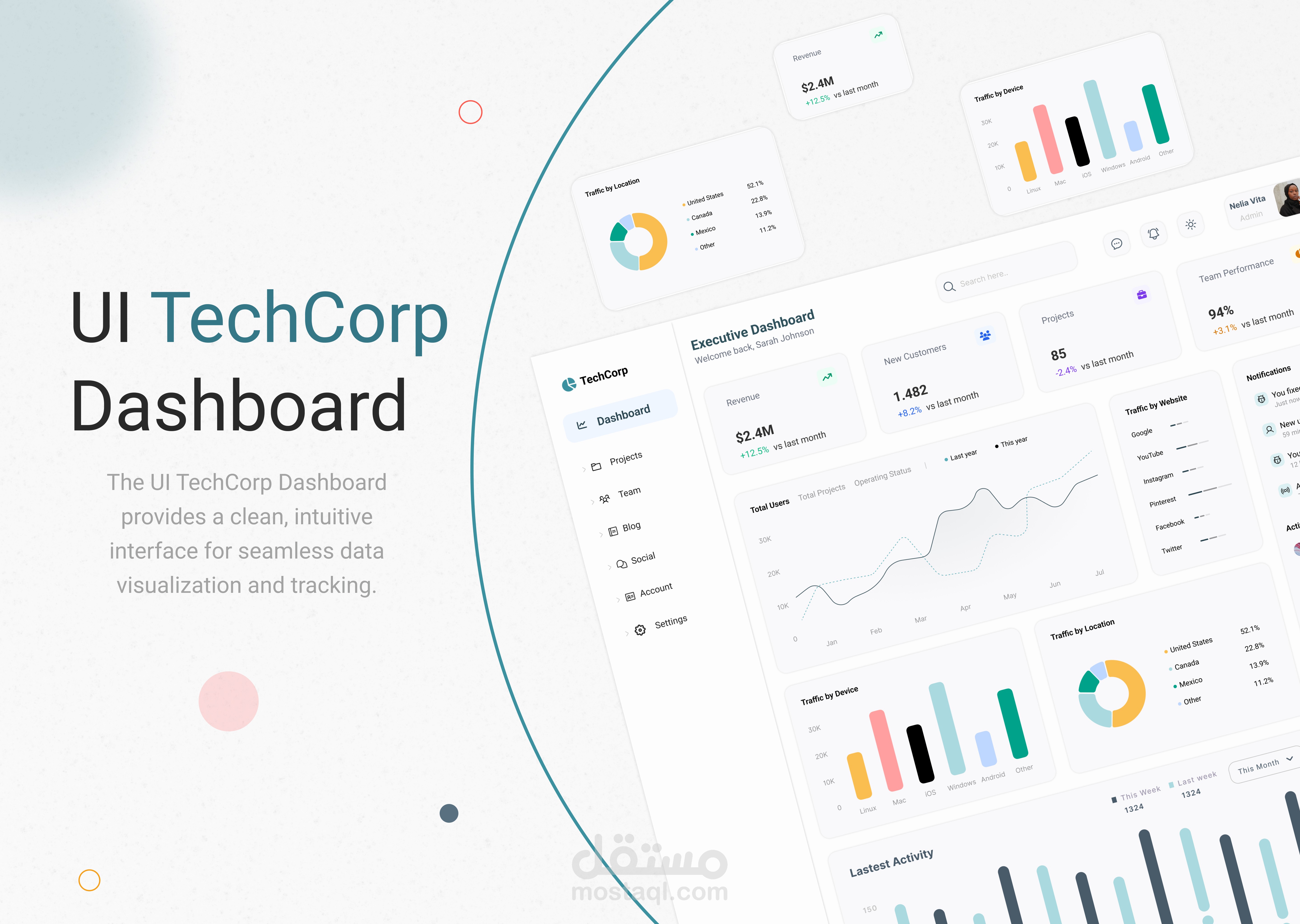 Dark/Light UI Dashboard