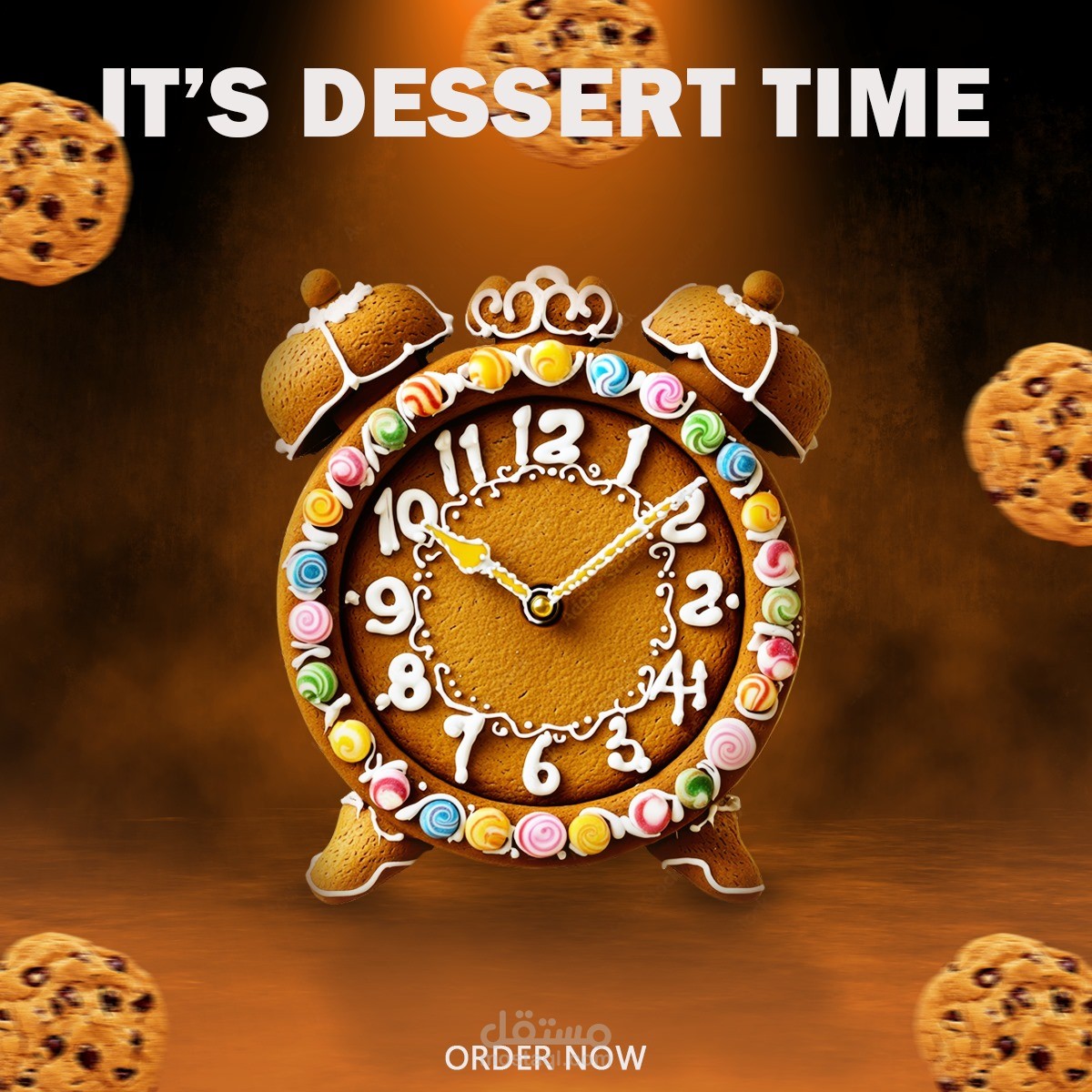 تصميم سوشيال ميديا عن It's dessert time