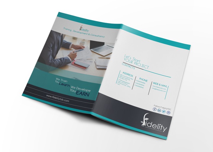 Business brochure design for corporat