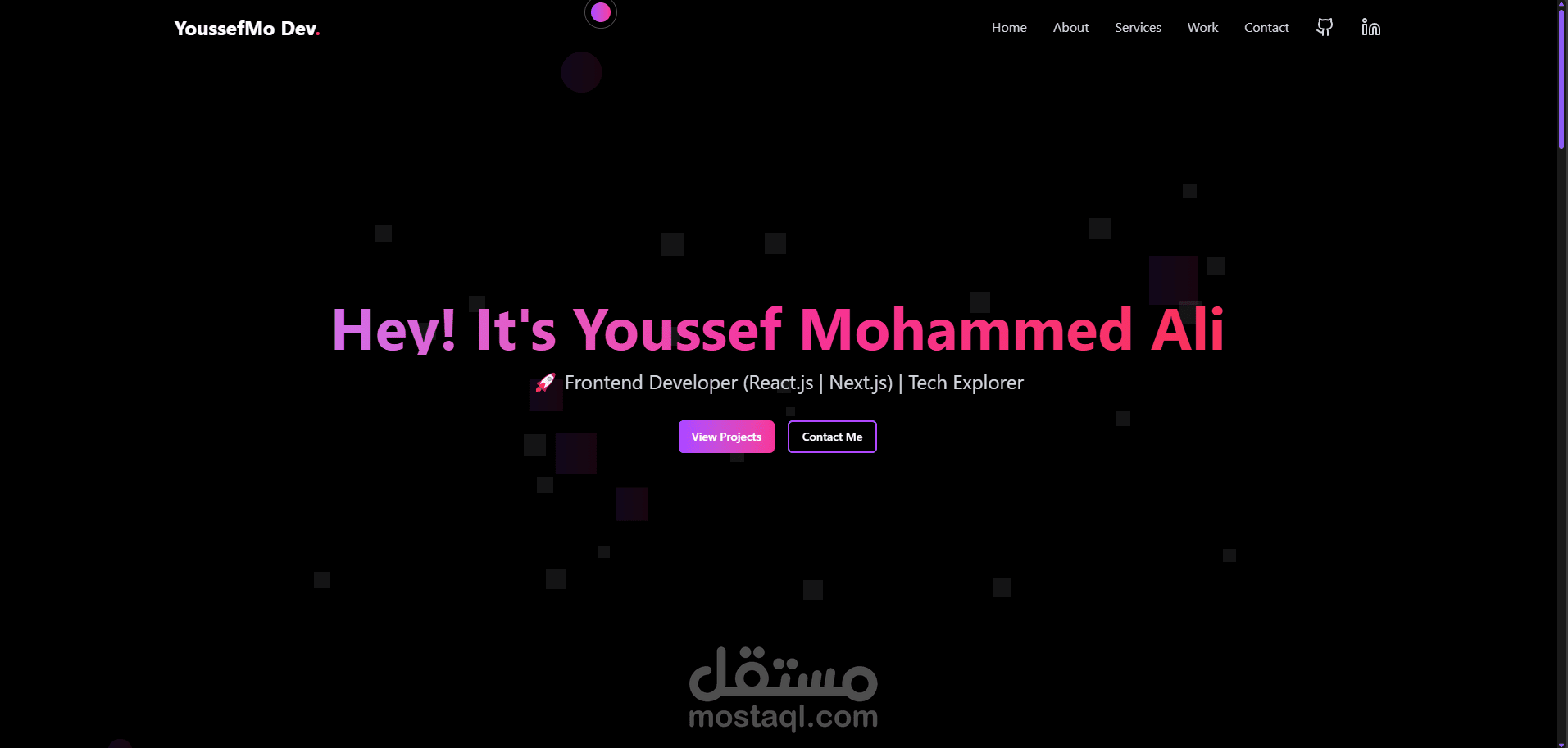 موقعي الشخصي – Portfolio Website