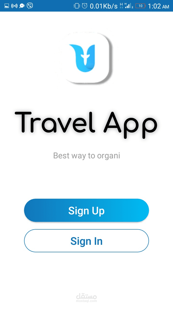 Android app design for travel With Explainer video