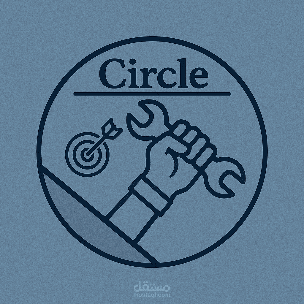 "Circle – شعار لتطبيق خدمات الحرفيين"