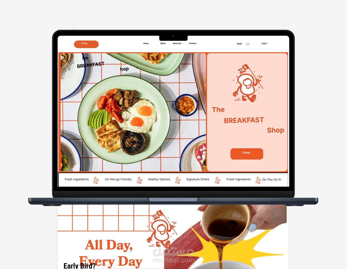 The Breakfast Shop Landing Page