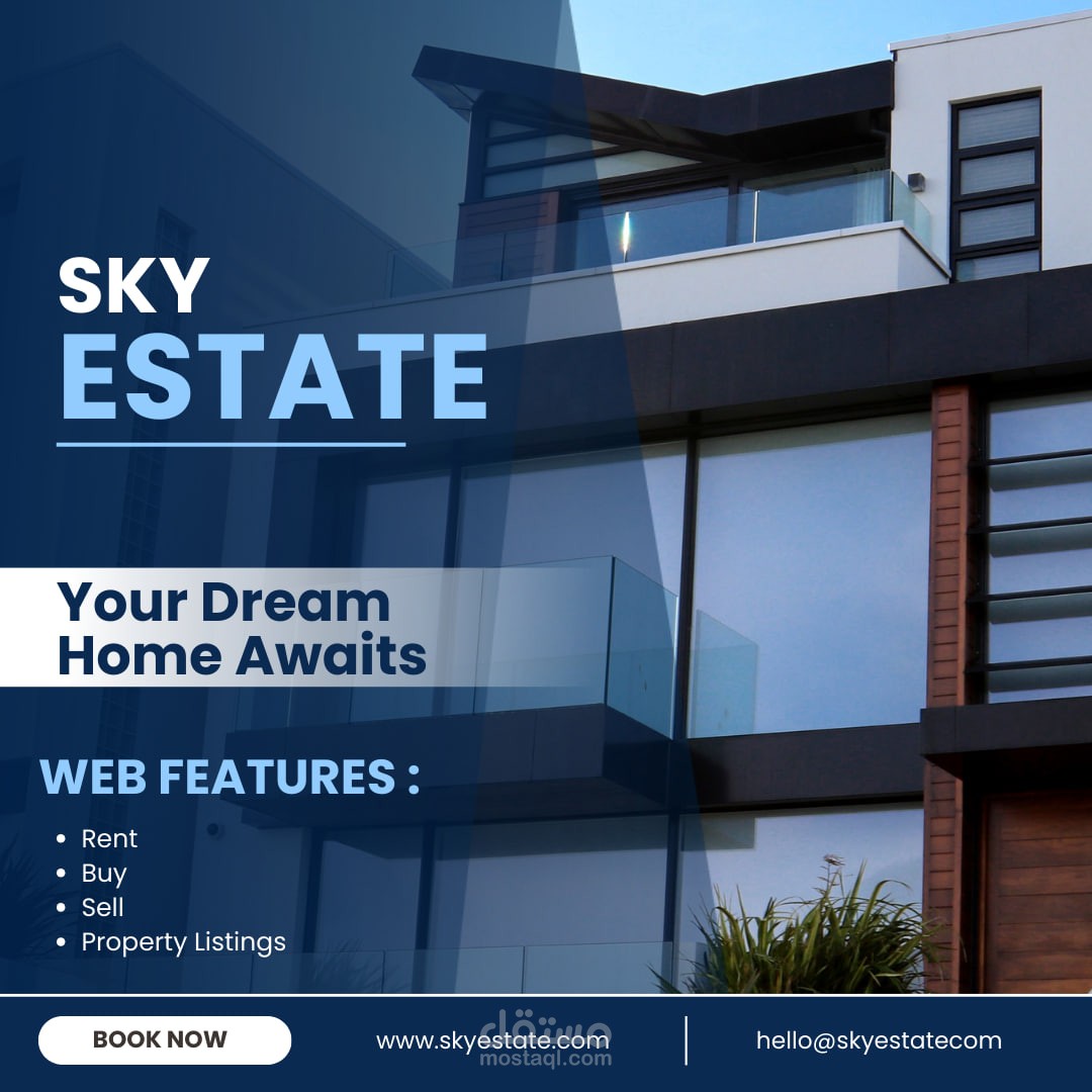 Sky_Estate (Real-estate home page)