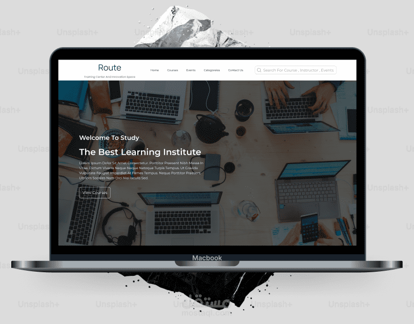 e-learning landing page