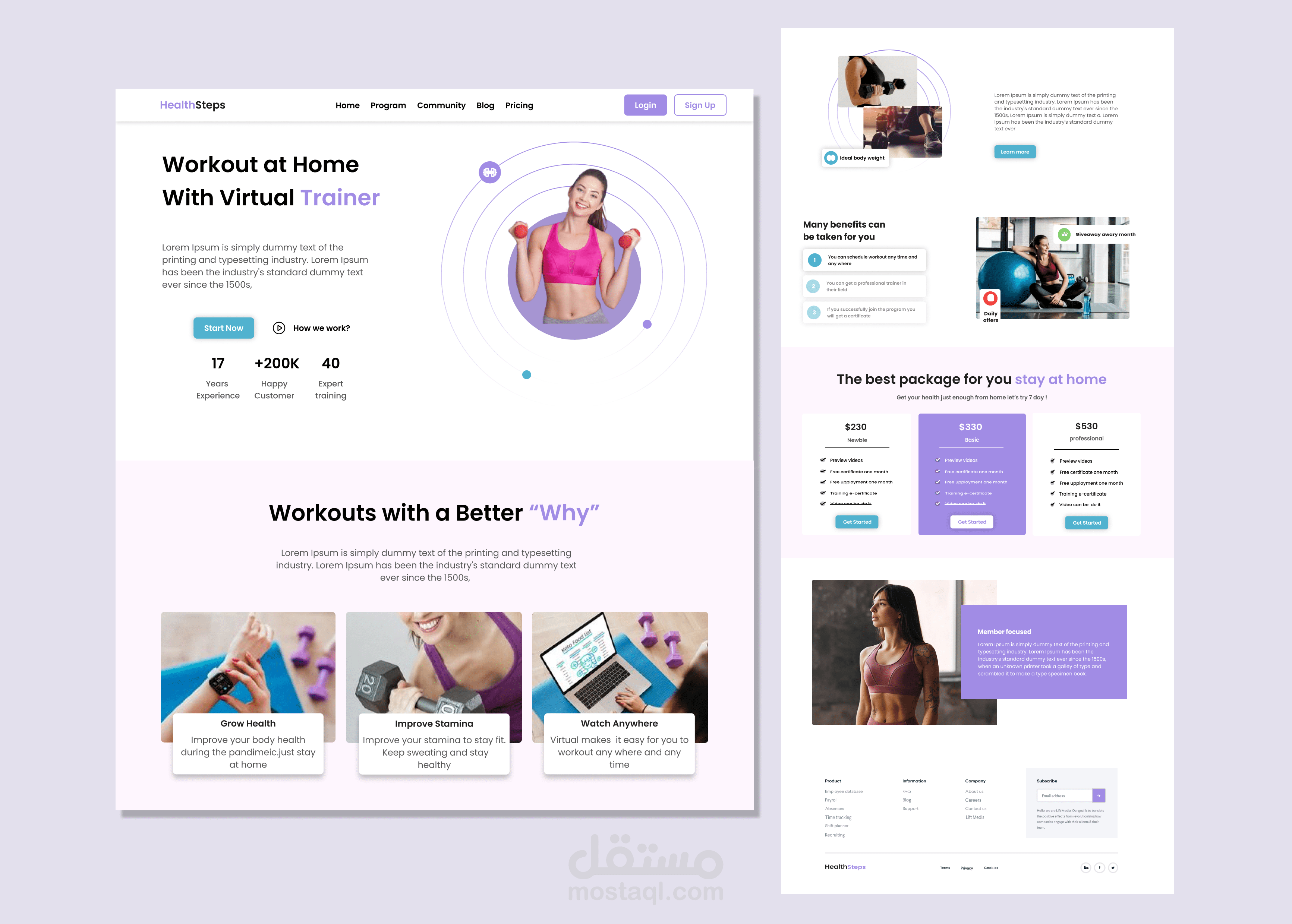 Fitness Landing Page