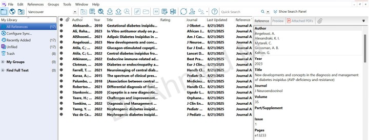 references arrangement