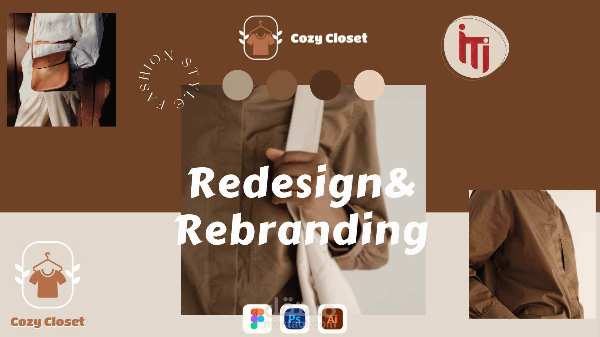 إعادة تصميم واجهة المستخدم وإعادة تصميم الهوية لتطبيق خاص بالفاشون / Redesign & Rebranding Fashion App