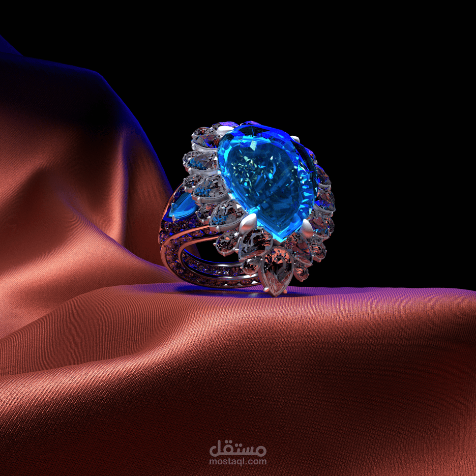 3D render of jewelry