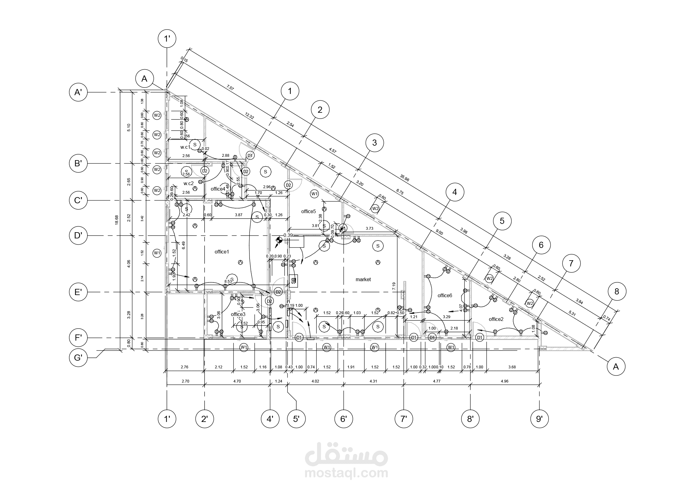 رسومات تنفيذية MEP لمحطة وقود وحمامات عامة