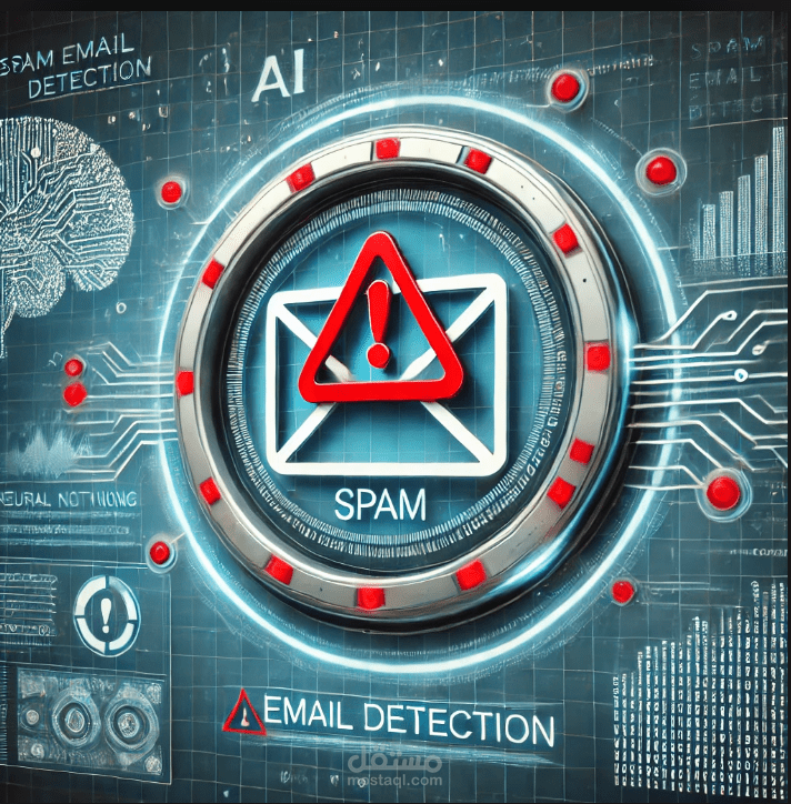 نموذج لاكتشاف رسائل البريد الإلكتروني غير المرغوب فيها (السبام) باستخدام تقنيات التعلم الآلي